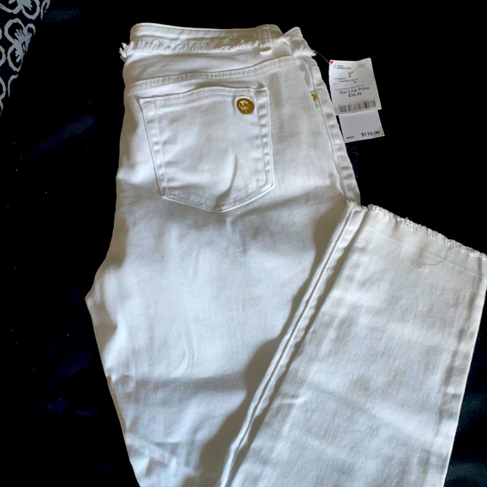 Michael Kors size 10 white jeans